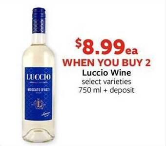 Fareway Luccio wine offer