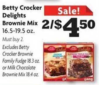 Family Dollar Betty crocker delights brownie mix offer