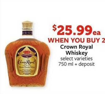 Fareway Crown royal whiskey offer