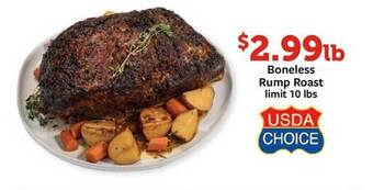 Fareway Boneless rump roast limit 10 lbs offer