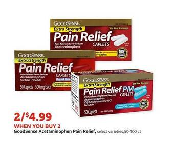 Fareway Goodsense acetaminophen pain relief offer