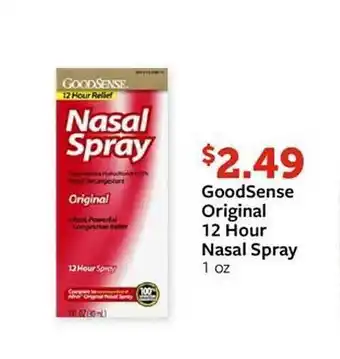 Fareway Goodsense original 12 hour nasal spray offer