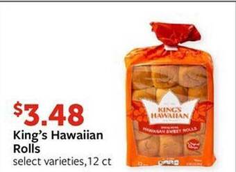 Fareway King's hawaiian rolls offer