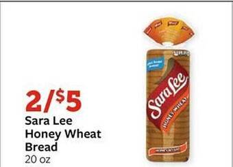 Fareway Sara lee honey wheat bread offer