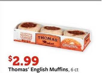 Fareway Thomas' english muffins offer