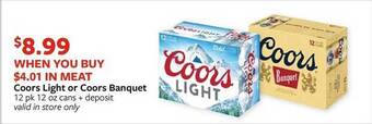 Fareway Coors light or coors banquet offer