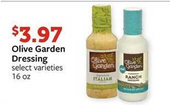 Fareway Olive garden dressing offer