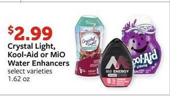 Fareway Crystal light, kool-aid or mio water enhancers offer