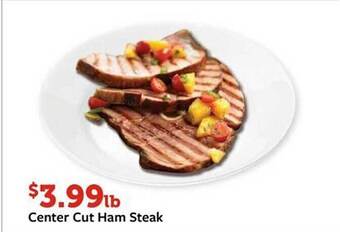 Fareway Center cut ham steak offer