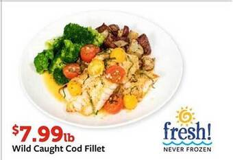 Fareway Wild caught cod fillet offer