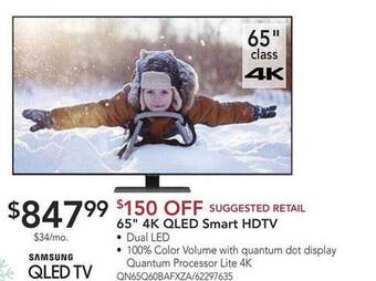 Nebraska Furniture Mart Samsung 65 offer