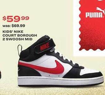 Academy Kids' nike court borough 2 swoosh mid offer
