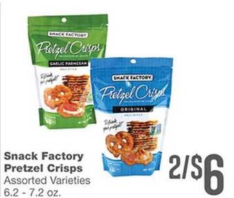 Forest Hills Food Snack factory pretzel crisps offer
