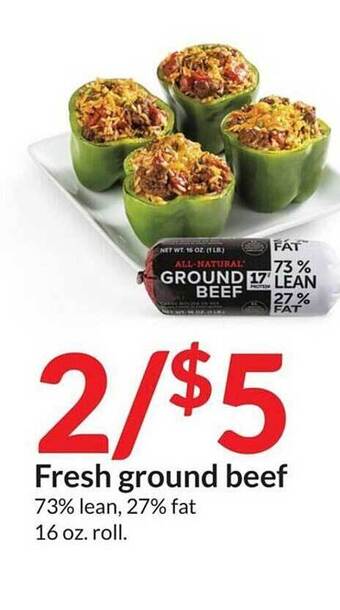 Hy-Vee Fresh ground beef offer