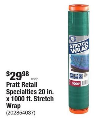The Home Depot Pratt retail specialties 20 in. x 1000 ft. stretch wrap offer