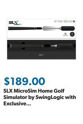 Sam's Club Slx microsim home golf simulator by swinglogic with exclusive 12-month e6 connect access offer