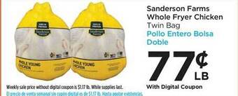 Foods Co Sanderson farms whole fryer chicken offer