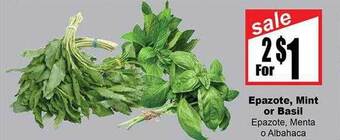 Rancho Markets Epazote, mint or basil offer
