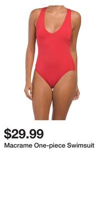 TJ Maxx Macrame one-piece swimsuit offer