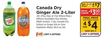 ShopRite Ginger ale 2-liter offer