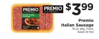 ShopRite Premio italian sausage offer