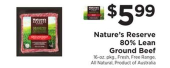ShopRite 80% lean ground beef offer