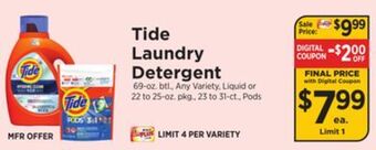 ShopRite Laundry detergent offer