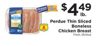 ShopRite Thin sliced boneless chicken breast offer