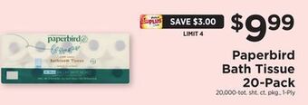 ShopRite Bath tissue 20-pack offer