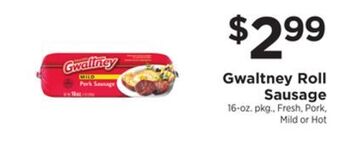 ShopRite Roll sausage offer