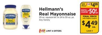 ShopRite Real mayonnaise offer