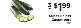 ShopRite Super select cucumbers offer
