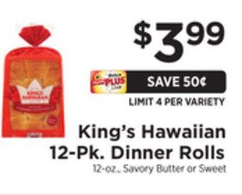 ShopRite 12-pk. dinner rolls offer