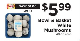ShopRite White mushrooms offer
