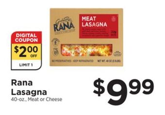ShopRite Lasagna offer