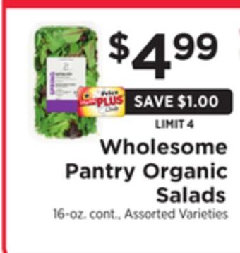 ShopRite Organic salads offer