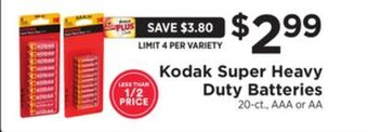 ShopRite Super heavy duty batteries offer