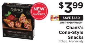 ShopRite Cone-style snacks offer