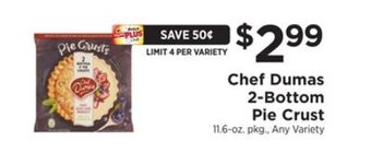 ShopRite 2-bottom pie crust offer