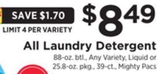 ShopRite Laundry detergent offer