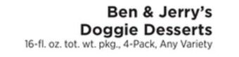 ShopRite Doggie desserts offer