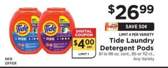 ShopRite Laundry detergent pods offer