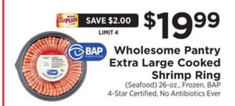 ShopRite Extra large cooked shrimp ring offer