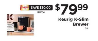 ShopRite K-slim brewer offer