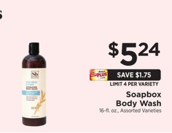 ShopRite Body wash offer