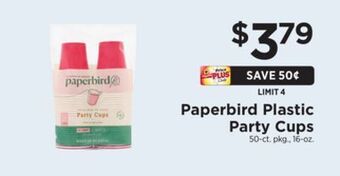 ShopRite Plastic party cups offer