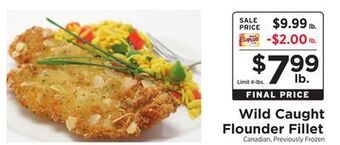 ShopRite Wild caught flounder fillet offer