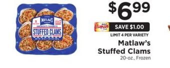 ShopRite Stuffed clams offer