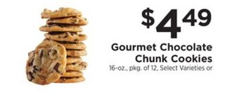 ShopRite Gourmet chocolate chunk cookies offer
