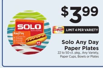 ShopRite Paper plates offer